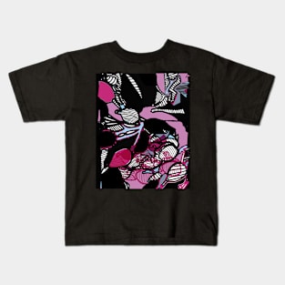 Pinky inky mish-mash Kids T-Shirt